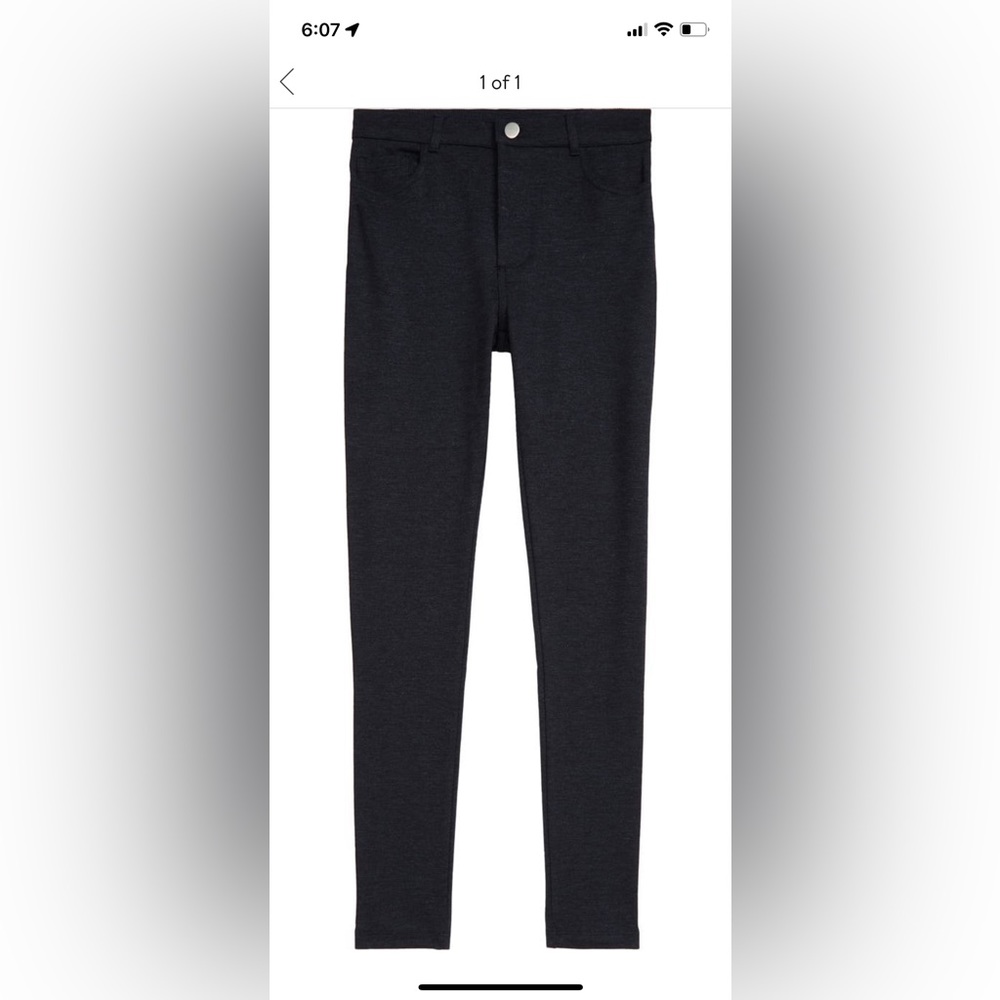 NWOT Nordstrom High Waist Navy Ponte Pants - big girls size 10